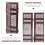 1Paar Mini Chinese Kamerscherm Pop Accessoire Bruin Plastic 5