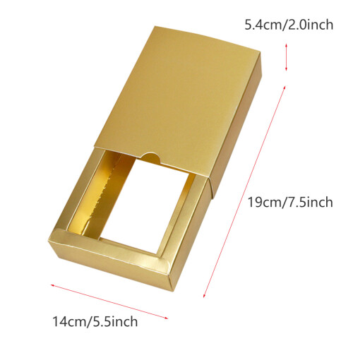 10St Decoratieve Gouden Geschenkdozen Van Papier Met 1