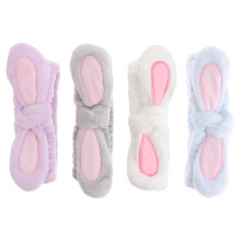 4St Katoenen Met Bunny Oren Comfortabel Elastisch Hoofdband