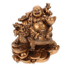 1Compact Resin Maitreya Boeddha Voor Bureaublad