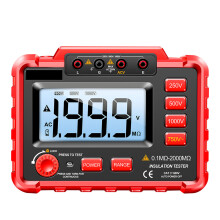 1Set LCD Megohmmeter Met Verstelbare En Veiligheidsindicator