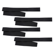 4St Comfortabele Elastische Pruikband Zwart Duurzaam & Wasbaar