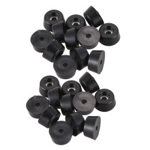 Furniture Non-slip Tapered Rubber Feet Washer 22mm x 10mm 24 Pcs