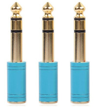 3Pcs 6.5mm 6.35mm 1/4Inch Male to 3.5mm 1/8Inch Female Jack Stereo Headphone AUX Cable Audio Adapter Plug