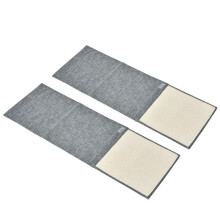 2 tappetini tiragraffi in sisal per gatti, 130x45 cm, protezione per mobili.
