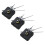 3X DIY Clock Metal Texture  Wall Clock Retro Wall Clock Movement Accessories Black 1