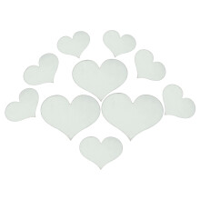 30St Room Wall Stickers Zilveren Hartvormige