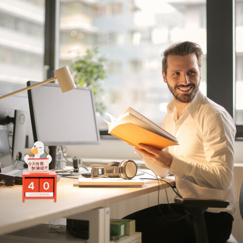 Bureaukalender Blok Met Heldere Verf En Stijlvol Design 2