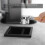Coffee Grounds Box Desktop Embedded Hollow Bottomless Grounds Box Square Stainless Steel Coffee Knocking Grounds Bucket 7