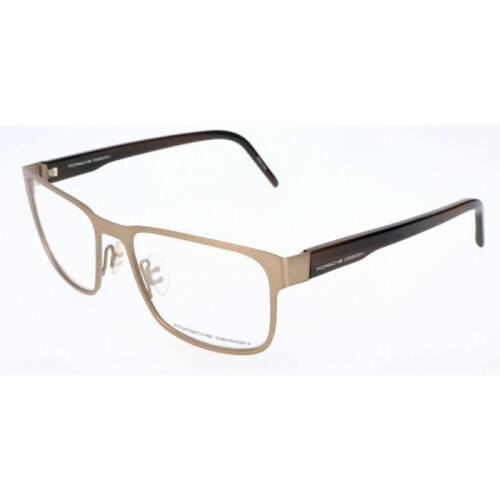 Bril - Porsche Design - P-8291 - Metaal - Mat goud - Gemarmerd bruin