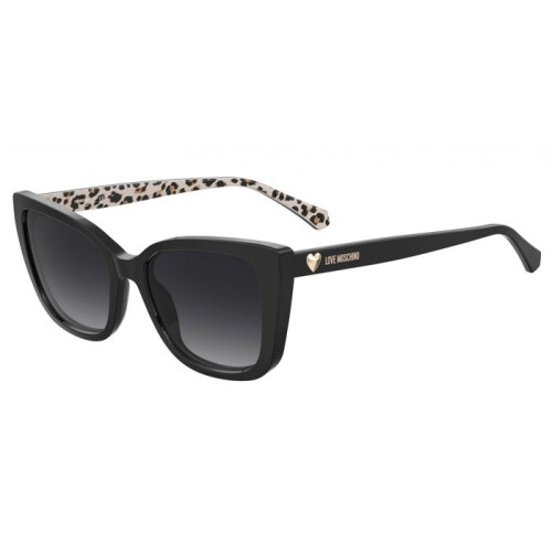 Moschino Sunglasses - MOSCHINO - MOL073/S - Oversized acetate frame - Black pattern - Brown lenses 54/18/140