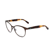Lunettes de Vue Hugo HG 0312 53/17/140 Matte brown havana Stainless steel WOMAN HG 0312
