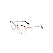 Óculos de Grau Love Moschino MOL594 56/15/140 Preto dourado Aço inoxidável MULHER MOL594