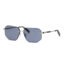 Chopard SCHG80 60/12/145 Kiiltävä Palladium Metalli Aurinkolasit MIEHILLE SCHG80