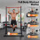 Centra Pull Up Bar, Pull Up Station, Dip Bars Free Standing, 220KG, Black Red 4