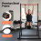 Centra Pull Up Bar, Pull Up Station, Dip Bars Free Standing, 220KG, Black Red 6