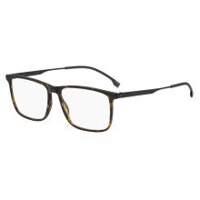 Óculos de Grau Hugo Boss BOSS 1642 57/16/150 Havana preto fosco Armações de Acetato MASCULINO BOSS 1642