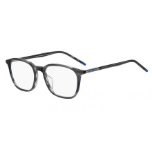 Óculos de Grau Hugo HG 1353/G 50/18/145 Chifre cinza Armações de acetato MASCULINO HG 1353/G