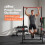 Centra Pull Up Bar, Pull Up Station, Dip Bars Free Standing, 220KG, Black Red 11