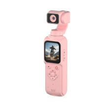 4K Sports Action Camera Pocket Gimbal Camera 1.72" IPS Screen Portable DV Video Recorder for Cycling Motorcycle Vlog