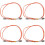 4pcs 1M Jumper Cable Duplex Multimode LC-LC LC to LC Fiber Optic Optical Patch Cord 1