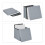 Pozo plegable para gatos gris claro 6