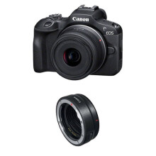 CANON EOS R100 + RF-S 18-45mm f/4.5-6.3 IS STM + EF-EOS R Adapter