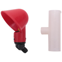 Chicken Waterer Cups, Chicken Waterer Feeder Tee Fittings, Automatic Chicken Waterer for Chicken Ducks Quail 4Pcs