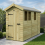 4 x 9 Apex Shed Tanalised (Single Door, With Windows) 1