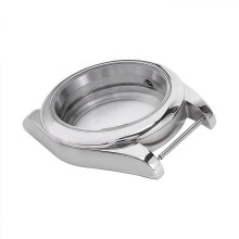 Boîtier en Acier Inoxydable Poli de 39 mm, Verre Saphir, Compatible avec le Mouvement NH35/NH36, Fond Transparent.