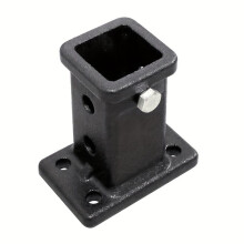 2in Trailer Hitch Receiver Adapter Bolt Receiver Tube Steel Hook Base Universal for Pickup Trucks