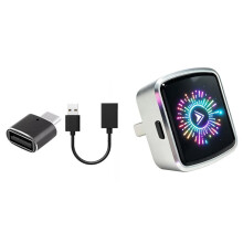 Kolorowe Światło RGB, Inteligentny Przycisk Przełączania, Bezprzewodowy CarPlay Box, dla Android Auto, Adapter Samochodowy