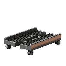 Adjustable Mobile CPU Stand with Locking Wheels, Rolling Computer Holder for Gaming Towers, Under Desk PC Riser