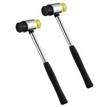 Small Rubber Hammer - Rubber Hammer with Non-Slip Grip and Double Ends for Crafts, Tiles, Jewelry and Furniture Assembly