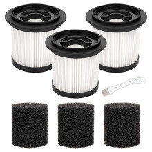 3 Pack Filter Replacement Compatible with for Bieiao/MHRMHR KP1108 / AIRDIYA P1/VG3 Cordless Vacuum Cleaner