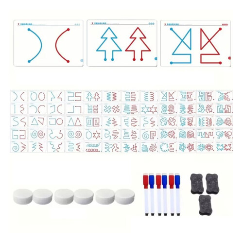 60Pages Brain Thinking Training Improving Card Brain Collaboration Training Cards Concentration Attention Motor Cards