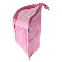 Necessaire Portátil Leve e em Tela EVA de Capacidade para Cosméticos, À Prova D'Água, Ideal para Viagens, Na Cor Rosa.
