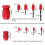2pcs Aluminum Drill Stop Set Adjustable Inner Diameter Depth Control Precise Drilling Woodworking Metalworking Tool 6