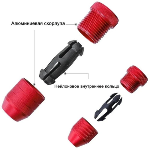 2pcs Aluminum Drill Stop Set Adjustable Inner Diameter Depth Control Precise Drilling Woodworking Metalworking Tool 1
