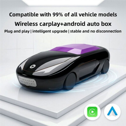 2 In1 Wireless CarPlay Android Auto Adapter  Dongle Plug and  Stable Transmission Auto Connection Car Adapter 2
