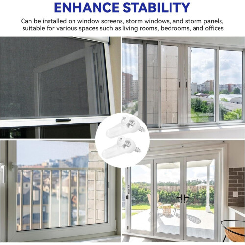 20 Pack Window Screen Clips, Window Screen Retainer Clips with Screws, Window Screen Holder Clips 1