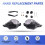Motorcycle Handlebars with Brackets, Windshield Handguard Replacement Motorcycle Parts for  368G Grey 3