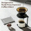 Pour over Coffee Maker Stand,Foldable Portable Electric Espresso Machine Stand,for Coffee Grinder, Dripper Black 6