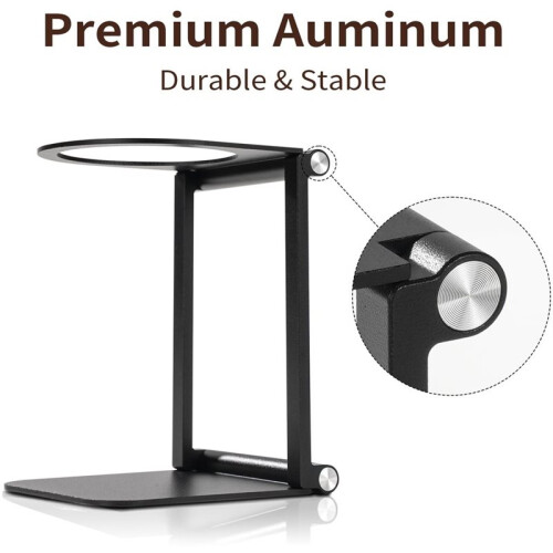 Pour over Coffee Maker Stand,Foldable Portable Electric Espresso Machine Stand,for Coffee Grinder, Dripper Black 1