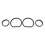 Motorcycle Instrument Board Bezel Kit Speedometer Trim Ring Inserts for  Electra Glide Road Glide Tri Glide 14- 4