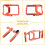Dual-Hand  Phone Cage Extension Frame Accessory Stabilizer Universal Vlog Phone Stand Vlogging Orange 7