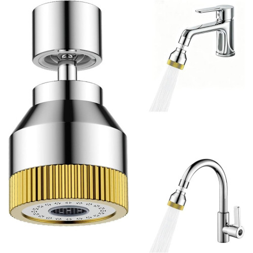 Faucet Sink Aerator/Extender/Nozzle,Faucet Attachment Replacement for Bathroom&Kitchen,with 55/64" Threaded Adapter 1