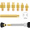 Heat-Set Insert Tip Set,Soldering Iron with 350Pcs Thread Inserts,6Pcs Heat-Set Insert Tips (M2-M8) EU Plug 5