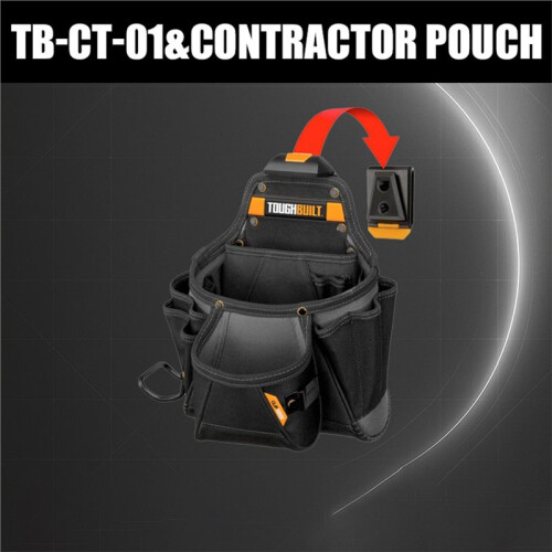 ToughBuilt TB-CT-01 Large-Size Carpenter'S Quick-Hang Multi-Function Tool Bag High-Capacity Tool Kit 1