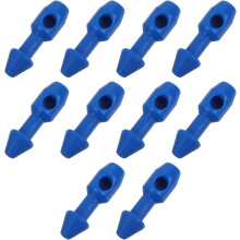 Juego de herramientas de plástico resistente al desgaste para pesca submarina, 10 piezas con insertos de goma elástica.